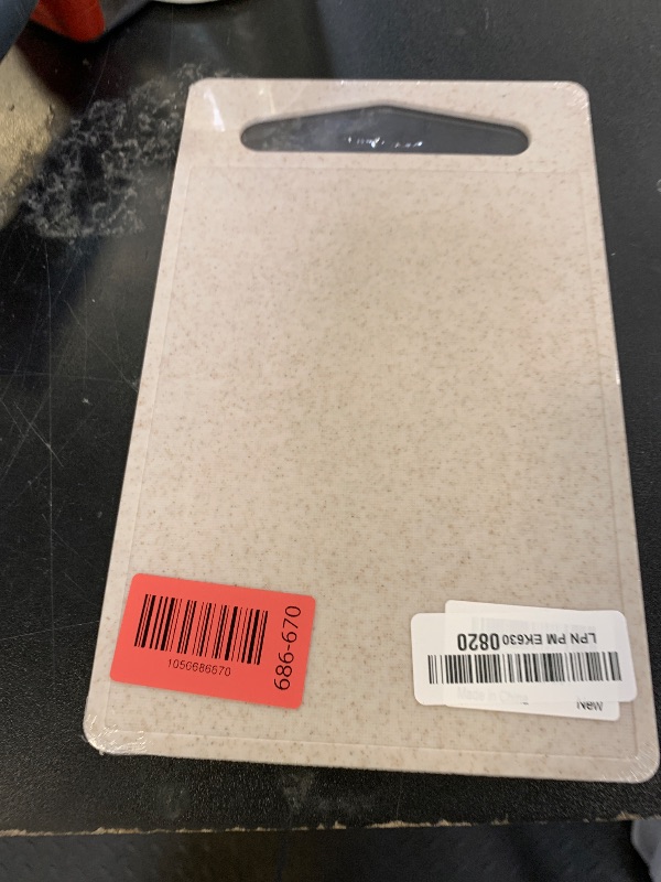 Photo 1 of Zzsbrm Cutting Board for Kitchen, Wheat Straw Fiber Cutting Board, Dish Washer Safe, w/Juice Grooves for Meat, Veggies, Easy Grip Handle, Non-slip Surface Eco-friendly Serveware Accessories ?10‘x6.3’?