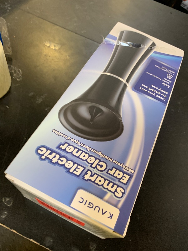 Photo 1 of KAUGIC Upgraded Ear Wax Removal with One-Piece Waste Tank, Safe Ear Cleaner with Water Temperature Sensor, Effective Ear Irrigation Kit, IPX7, Semi-Transparent