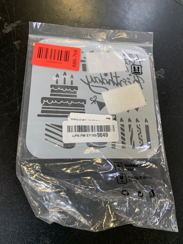 Photo 1 of GLOBLELAND Jungle Animals Birthday Clear Silicone Stamp Metal Birthday Wishes Cutting Die Cuts Cartoon Animals Paint Craft Stencils for Card Making Scrapbooking Craft DIY Embossing