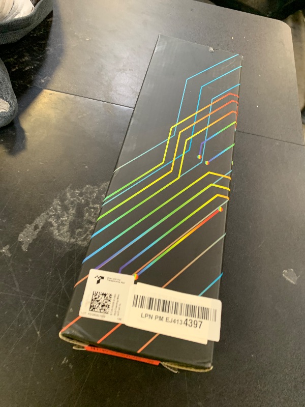 Photo 1 of KTRIO RGB Large Gaming Mouse Pad with Stitched Edges, Superior Micro-Weave Cloth, Non-Slip Base, Water Resist Coating, 31.5 x 11.8 in, RGB Black