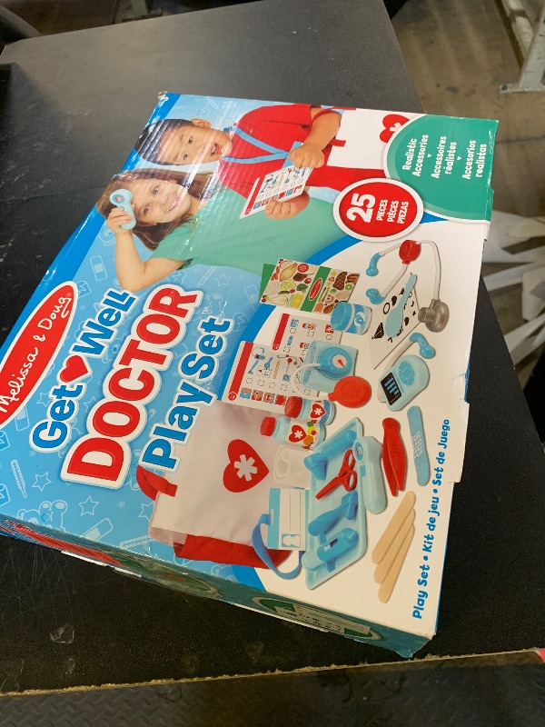 Photo 1 of Melissa & Doug Get Well Doctor’s Kit Play Set – 25 Toy Pieces Doctor Role Play Set, Doctor Kit for Toddlers and Kids Ages 3+