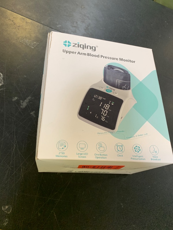 Photo 1 of Blood Pressure Monitor, Rechargeable High Blood Pressure Cuff Upper Arm with Large Cuff XL, Led Backlit Screen & 2 * 99 Sets of Memory - Talking Bp Machine with Carrying Case
