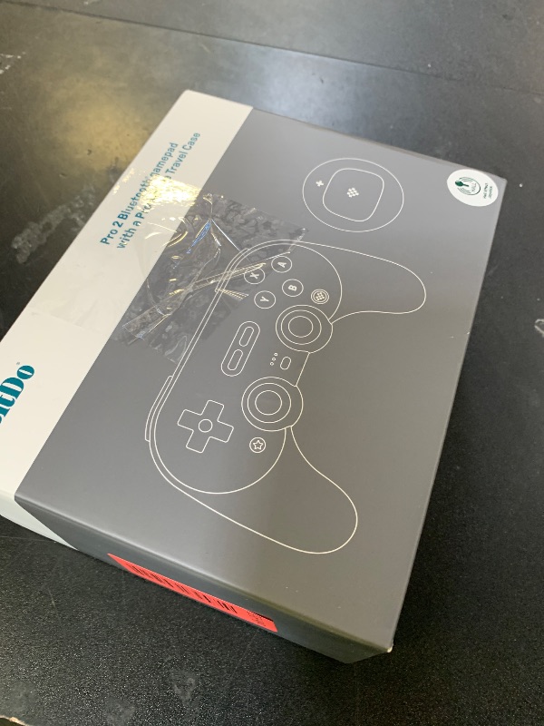 Photo 1 of 8Bitdo Pro 2 Wireless Bluetooth Controller with Travel Case, Hall Effect Joystick Update, Retro Gamepad for Switch/Switch 2, PC, Android, and Steam Deck & Apple (G Classic Edition)