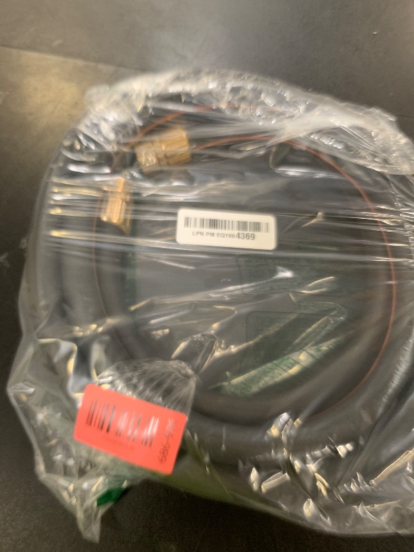 Photo 1 of Giraffe Tools Leader Hose 5/8" x 10ft, Custom Length, No Kink, Flexible, Leakproof Water Hose, Male Female Fittings, 600 Burst PSI, 10ft, Black Orange