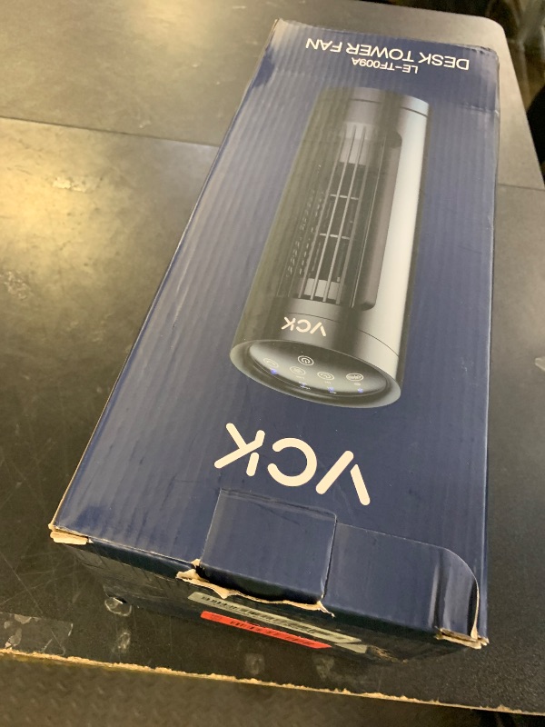 Photo 1 of VCK 13'' Tower Fan for Bedroom,27ft/s Velocity Quiet Floor Fan,90° Bladeless Fan for Indoors with 3 Speeds,3 Modes,Oscillating Fans for Indoors,Portable Desk Table Fans for Room, Home,Office