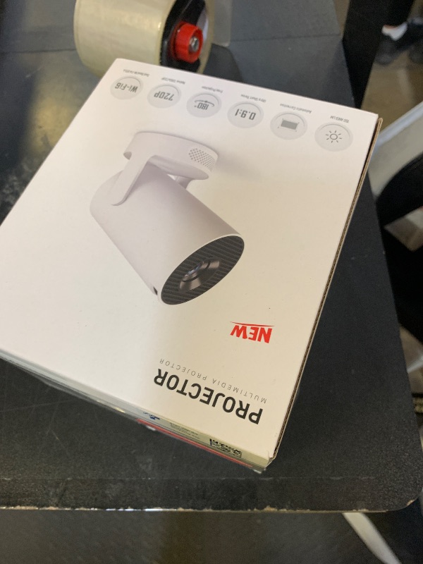 Photo 1 of Mini Portable Projector with 4K Support, Bluetooth 5.4 WIFI6, 5watt Sound Base Speaker, 160 ANSI, Android 11, 210° Rotation , Auto Keystone Correction Video Projector HY300 ULTRA