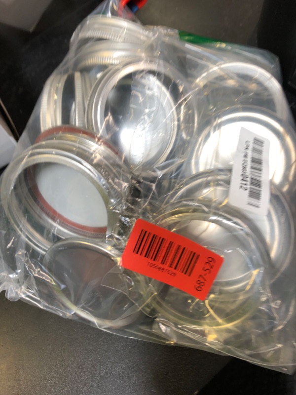 Photo 1 of 48Pcs/24 Set, Wide Mouth Canning Rings and Lids, Mason Jar Bands