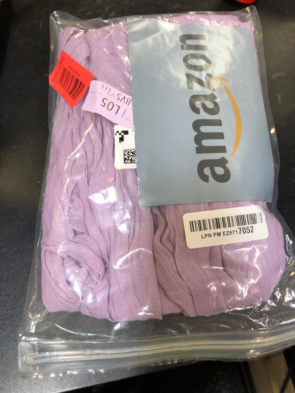 Photo 1 of 10FT Lilac Purple Cheesecloth Table Runner 120 Inch Rustic Boho Gauze Cheese Cloth Table Runner for Wedding Baby Shower Bridal Shower Birthday Party Home Decorations