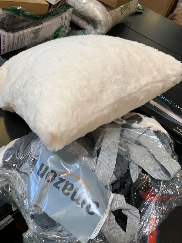 Photo 1 of 25.5"x24.3"x11" Dog Car Seat for Small Dogs & Cats, Dog Booster Car Seat with Plush Cushion, Non-Slip Bottom & Safety Leash, Cats Bed with Side Pocket for Sedan, SUV and Truck, Washable