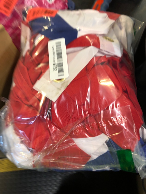 Photo 1 of 12 Pack USA Pleated Fan Flag, 1.5x3 Ft American US Flag Patriotic Bunting Stars and ?Stripes Banner with Canvas Header and Brass Grommets for 4th of July Memorial Day Indoor Outdoor Decoration