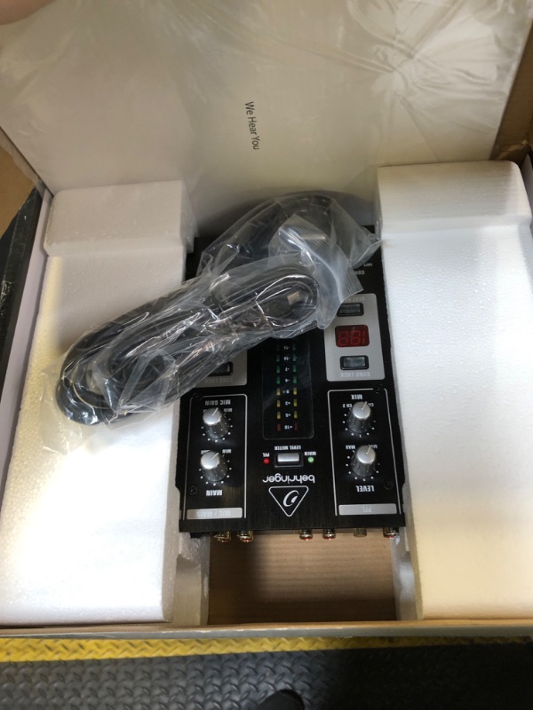 Photo 1 of Behringer Pro Mixer VMX100USB Professional 2-Channel DJ Mixer with USB/Audio Interface