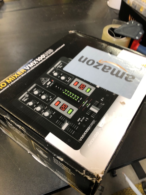 Photo 1 of Behringer Pro Mixer VMX100USB Professional 2-Channel DJ Mixer with USB/Audio Interface