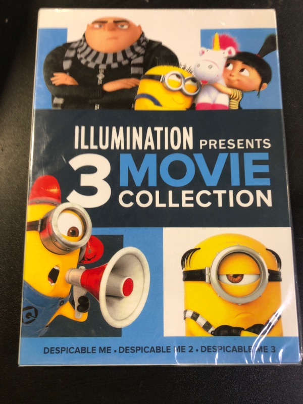 Photo 1 of Universal Pictures Home Entertainment Illumination Presents 3 Movie Collection (Despicable Me, Despicable Me 2, Despicable Me 3) DVD