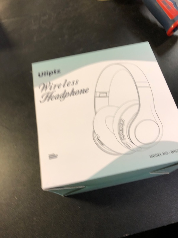 Photo 1 of Uliptz Wireless Bluetooth Headphones, 65H Playtime, 6 EQ Sound Modes, HiFi Stereo Over Ear Headphones with Microphone, Foldable Lightweight Bluetooth 5.3 Headphone for Travel/Office/Cellphone/PC