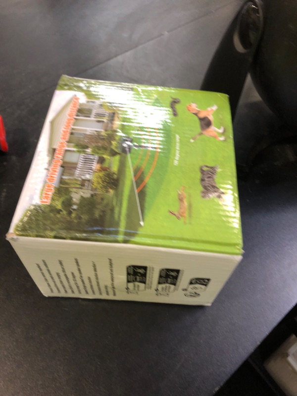 Photo 1 of Jo 2Pack Solar Ultrasonic Animal Repellent Outdoor Cat Solar Animal Repeller with Motion Sensor&LED Flashlight Deer Repellent Devices to Scare Raccon Fox Rabbit Squirrel Skunk Repellent for Yard