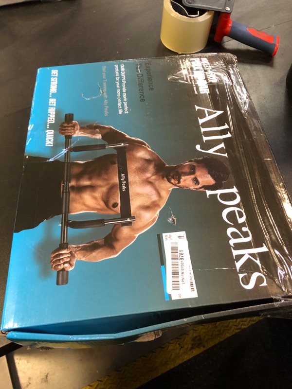 Photo 1 of Ally Peaks Pull Up Bar for Doorway | Thickened Steel Max Limit 440 lbs Upper Body Workout| Multi-Grip Strength| Indoor Chin-Up Bar Fitness Trainer for Home Gym Portable