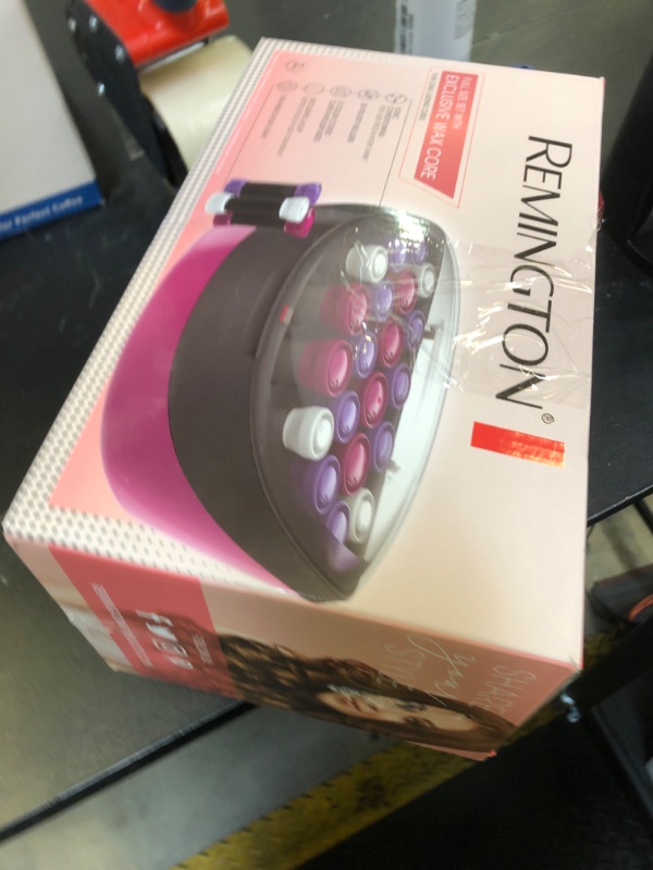 Photo 1 of Remington Ionic Conditioning Hair Setter, 20 Velvet Hair Rollers, 6 Large (1¼”), 10 Medium (1"), 4 Small (¾”), Blowout Style Hair Curlers