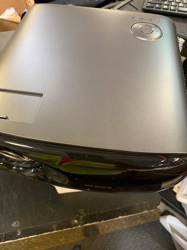 Photo 1 of NexiGo PJ40 (Gen 3) Projector with WiFi and Bluetooth, D65 Calibrated, Native 1080P, 4K Supported, Projector for Outdoor Movies, 20W Speakers, Home Theater, Compatible w/TV Stick,iOS,Android (Renewed)