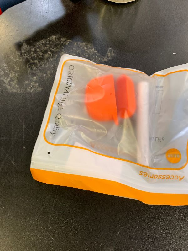 Photo 1 of MCTOPZO for AirPods 4 Case 2024 Come with Cleaner Kit,Soft Silicone Protective Cases for Apple AirPods 4th Generation with Keychain,Compatible with AirPod 4 Case Cover for Women Men-Orange