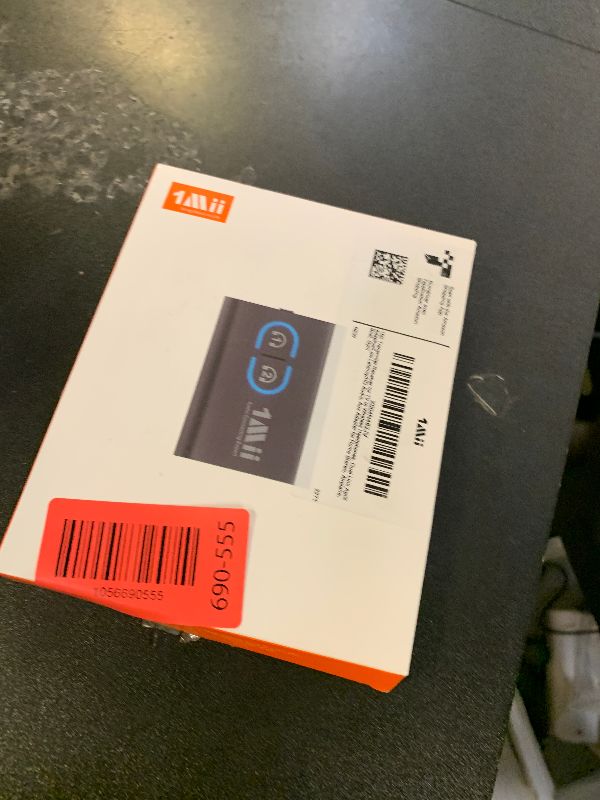 Photo 1 of 1Mii Bluetooth 5.3 Transmitter Receiver for TV to Wireless Headphones, Dual Link AptX Adaptive/Low Latency/HD Audio, Aux Adapter for Home Stereo, Airplane, Boat, Gym