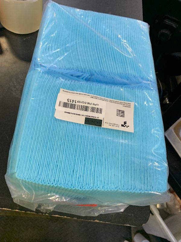 Photo 1 of (100 Pads) CalPalmy Ultra Absorbency Pet Toilet Training Pads 18" x 13" Moisture Locking Technology Turns Liquid into Gel - Perfect for Rabbits and Guinea Pigs
