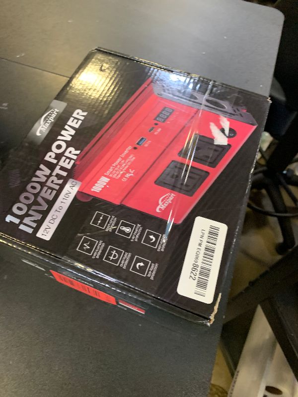 Photo 1 of 1000W Inverter for Car Power Inverters,12v DC to 110v AC Converter with 3.0 A USB Type-C Outlets, 12 Volt Inverter Car Cigarette Lighter Battery Inverter for Vehicles