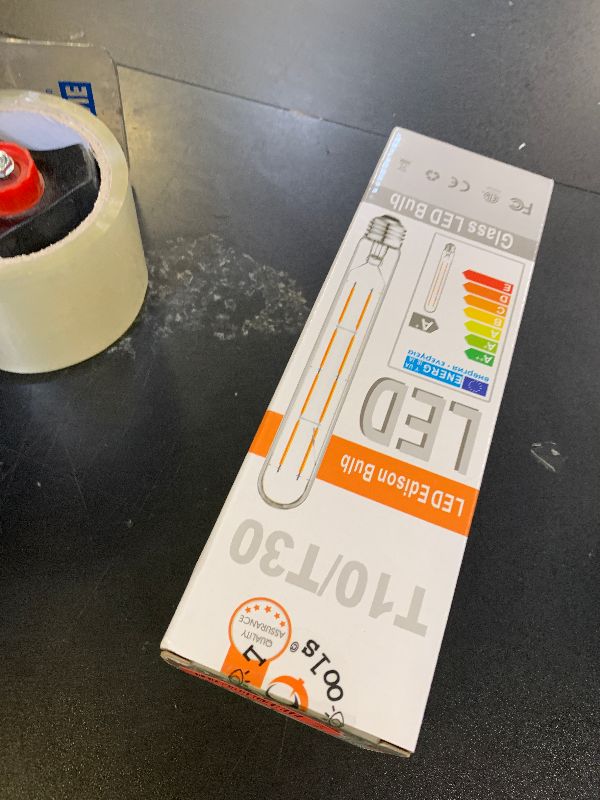 Photo 1 of Dimmable T10 LED Edison Bulbs, Neutral White 4000K, 8.9inch Long Tubular Light Bulb, 75 Watt Vintage Long Tube LED Filament Bulb,800lm,E26 Base Led Bulb,Height 225 mm,Pack of 4.