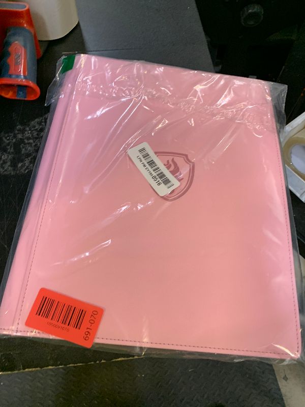 Photo 1 of Fabmaker Trading Card Binder - 9 Pocket PU Cover Collection Book for 360 Cards, Premium Sturdy Holder Folders, Album for YuGiOh, MTG, TCG, Game & Sports Cards, Pink