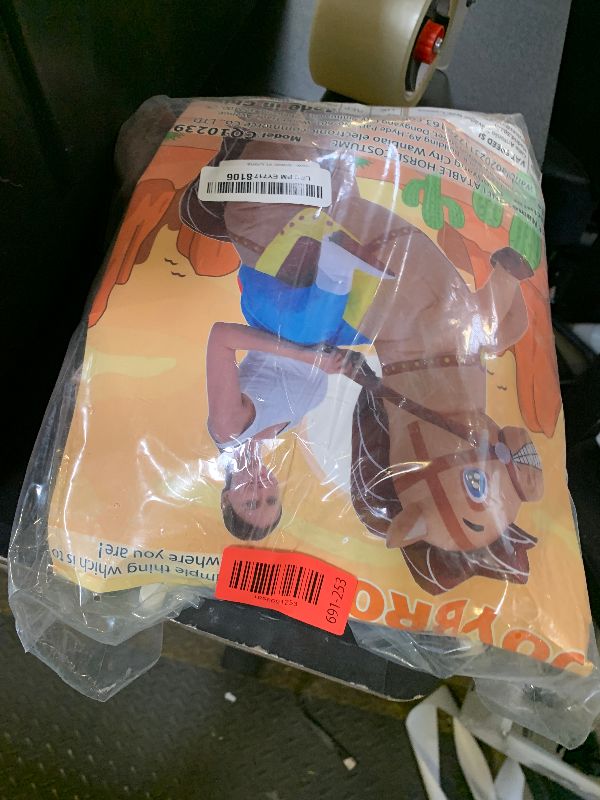 Photo 1 of JOYBRO Inflatable Costume Adult, Horse Costume, Funny Cowboy Ride on Horse Suit, Blow up Costumes for Halloween, Masquerade, Carnival, Fasching, Theme Parties, Cosplay, One Size 150–190cm