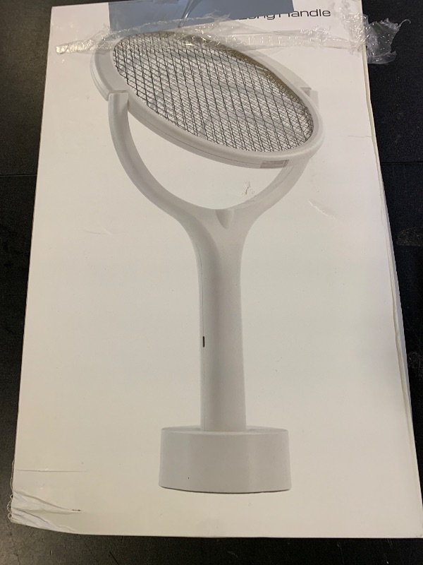 Photo 1 of GeckoMan Rotating Head Electric Fly Swatter Racket Rechargeable Bug Zapper Racket Bug Zapper Indoor Fly Zapper Mosquito Zapper Flies Killer for Indoors, with a Telescopic Extension