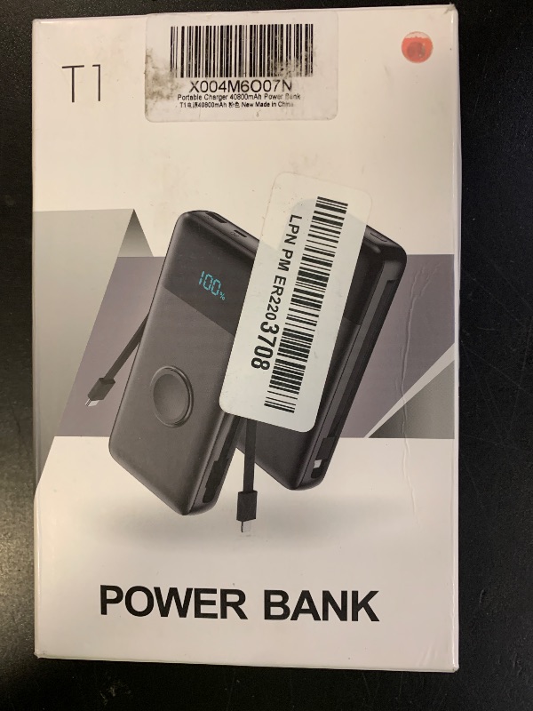 Photo 1 of Portable Charger 38800mAh,LCD Display Power Bank,5 USB Outputs Battery Pack Backup, USB-C in&out Dual Input Phone Charging Compatible with iPhone 16/15/14/13 Pro/12,Android Samsung Galaxy Pixel Nexus
