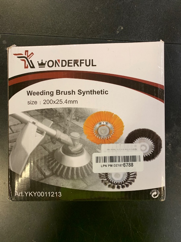 Photo 1 of 8 Inch Steel Wire Weed Eater Blades, Universal Weed Eater Attachments, Brush Cutter Trimmer Blade with Universal Adapter Kits, Unbreakable Wired Weed Eater Head Replacement for Removing Moss Weed Rust