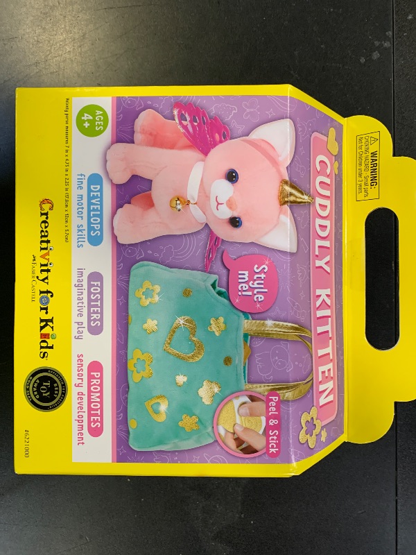 Photo 1 of Creativity for Kids Cuddly Kitten Kit | Adopt, Accessorize & Decorate a Plush Pet | Toddler Purse & BFF Jewelry Gift for Girls | Encourages Imaginative Play & Fine Motor Skills (Ages 4+)