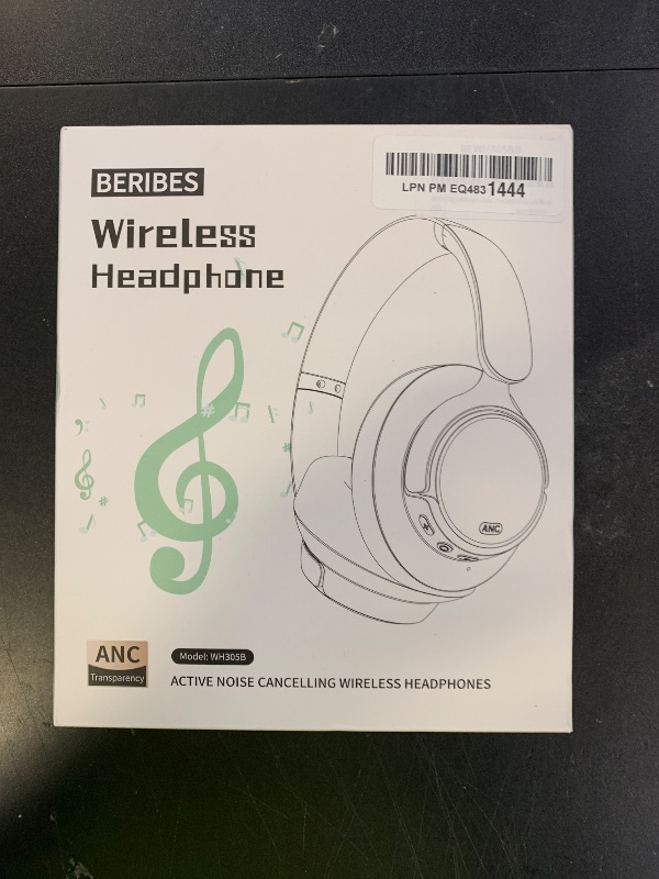 Photo 1 of BERIBES Upgraded Hybrid Active Noise Cancelling Headphones with Transparent Modes,70H Playtime Bluetooth Headphones Wireless Bluetooth with Mic, Deep Bass,3.5MM Cable,Soft-Earpads,Fast Charging-Black
