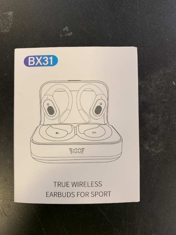 Photo 1 of sajawass Wireless Earbuds Bluetooth 5.4 Headphones, Noise Canceling Ear Buds with 75hr Playtime, LED Power Display, IPX7 Waterproof Earphones Over-Ear Earphones for Sports/Workouts