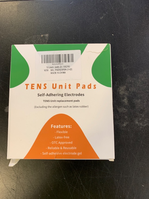 Photo 1 of 10PCS TENS Unit Replacement Pads 2x4, Reusable Electrodes for Muscle Stimulator Machine, Compatible with AUVON TENS, TENS 7000, Etekcity Tens Unit