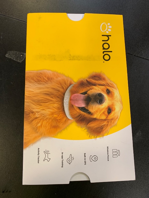 Photo 1 of Halo Collar 3, Multifunctional GPS Wireless Dog Fence & Dog Training Collar with GPS Tracker, Subscription Required, Waterproof, Sunburst (Small)