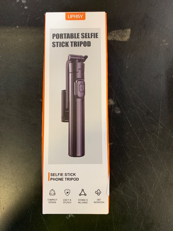 Photo 1 of Selfie Stick Travel Tripod for Cell Phone with Remote Control and Phone Holder, Extendable Selfie Stick for iPhone, iPhone Tripod for Video Recording, 50 Inch, Black