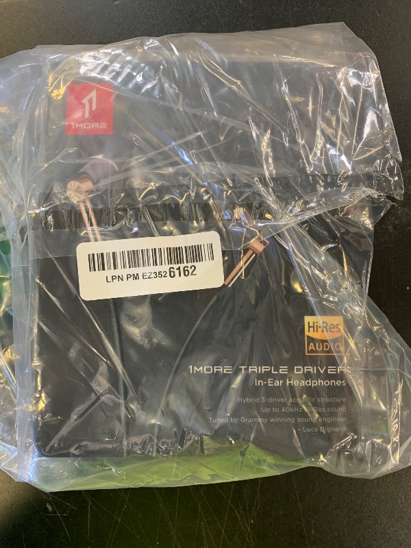 Photo 1 of 1MORE Triple Driver In-Ear Earphones Hi-Res Headphones with High Resolution, Bass Driven Sound, MEMS Mic, In-Line Remote, High Fidelity for Smartphones/PC/Tablet - Gold