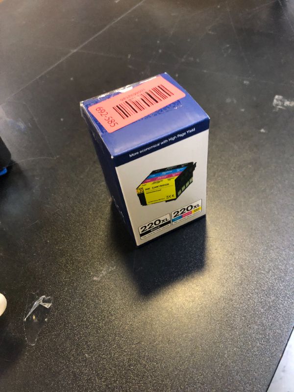 Photo 1 of CEEBOO 220XL High Yield Remanufactured Ink Cartridges Replacement for Epson 220 XL, Use with Epson WF-2760 WF-2750 WF-2660 WF-2650 WF-2630 XP-424 XP-420 XP-320 (Black Cyan Magenta Yellow), 4 Pack