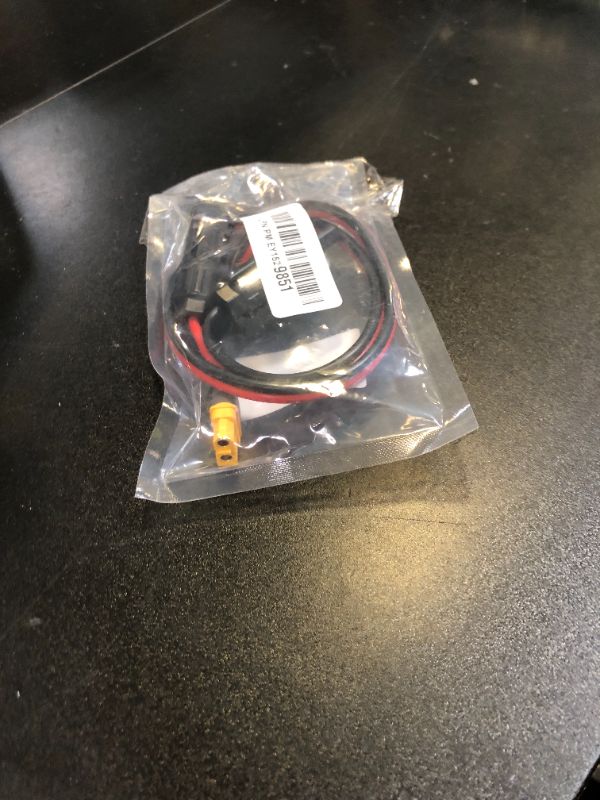 Photo 1 of ELFCULB 12AWG 2FT XT60 Solar Cable 2 10 25 35 50 75 100FT XT60 Extension Cable Solar Panel Connector to XT60 Connector for Portable Power Station (2FT)