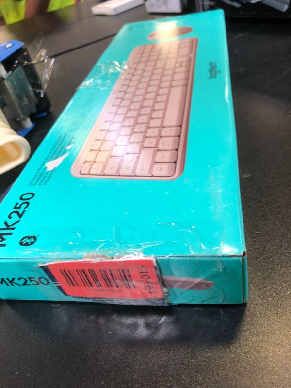 Photo 1 of Logitech MK250 Bluetooth Wireless Mouse and Keyboard Combo: Fast & Easy Connectivity, Compact Wireless Keyboard, Ambidextrous Mouse, Durable Build - Windows/MacOS - Rose