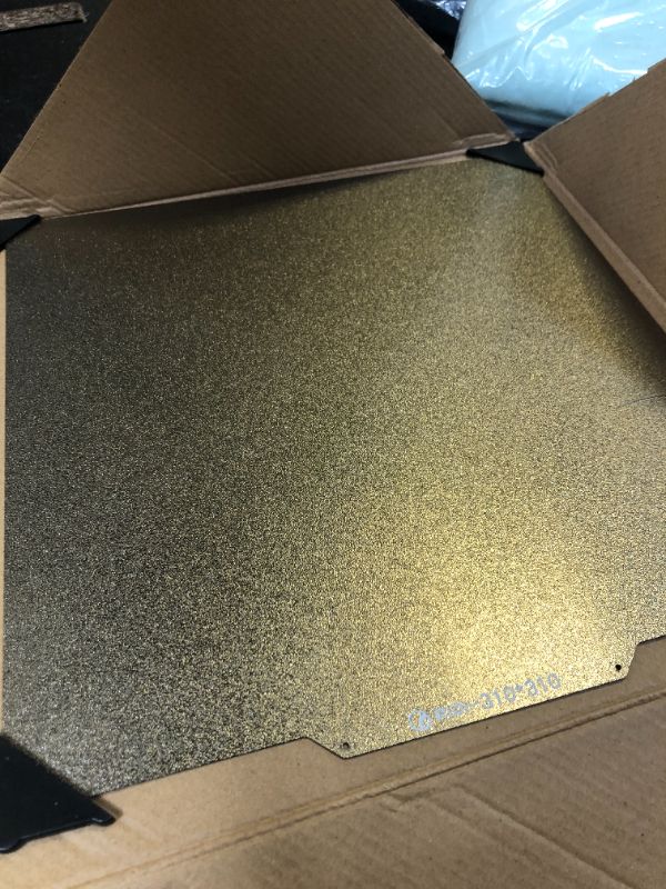 Photo 1 of Lysee 3D Printer Parts & Accessories - Energetic Custom 256x368mm Spring Steel Sheet Applied Smooth PEI Flex Build Plate for Rais E2 Printer Hot Bed - (Size: Double Side Textured)
