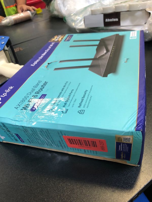 Photo 1 of TP-Link AX1800 WiFi 6 Router V4 (Archer AX21) – Dual Band Wireless Internet, Gigabit, Easy Mesh, Works with Alexa - A Certified for Humans Device, Free Expert Support