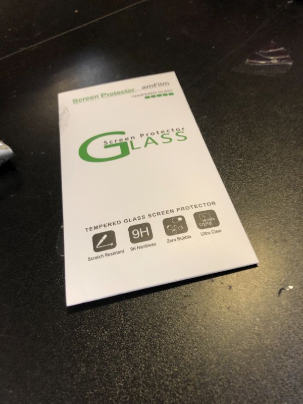 Photo 1 of amFilm Essential Screen Protector for iPhone 14 iPhone13 iPhone 13 Pro 6.1", Premium 9H+ Tempered Glass, Anti-Scratch, HD-Clear and Touch-Sensitive, Case Friendly, 2 Pack