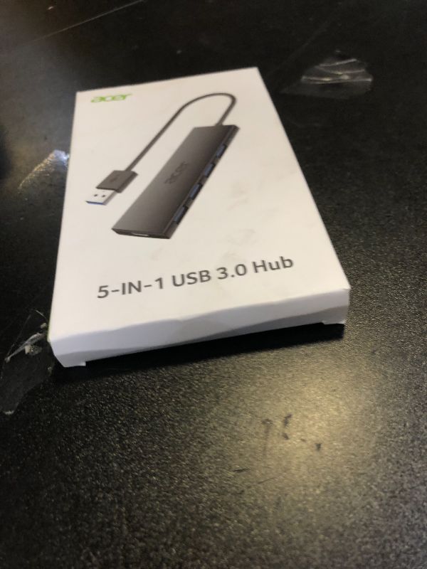 Photo 1 of Acer USB Hub 4 Ports, Multiple USB 3.0 Hub, USBA Splitter for Laptop with Type C Power Port, Extender for A Port Laptop, PC, Desktop and More (2ft)