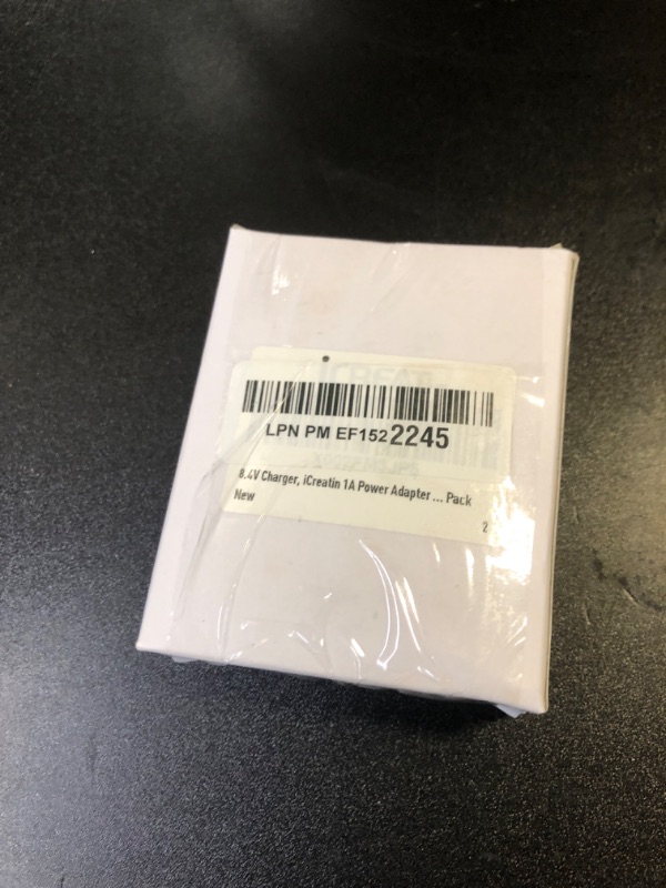 Photo 1 of 8.4V Charger, iCreatin 1A Power Adapter Li-ion Battery Charger Cord with LED Indicator 2.1x5.5mm Interface Suitable for 7.2V 7.4V 8.4V 2-String Lithium Battery Pack