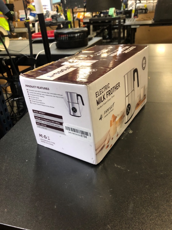 Photo 1 of Milk Frother and Steamer, Large Capacity Detachable Electric Milk Frother, Automatic Warm and Cold Foam Maker, Hot Chocolate Maker, BPA Free
