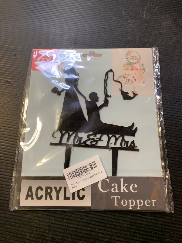 Photo 1 of TzTwodcaz Fishing Wedding Cake Topper, Funny Mr&Mrs Cake Topper, Gift for a Wedding/Bridal Shower/Anniversary Party (Fishing)