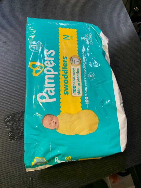 Photo 1 of Pampers Baby Diapers - Swaddlers - Size 0, 31 Count, Ultra Absorbent Disposable Newborn Diaper